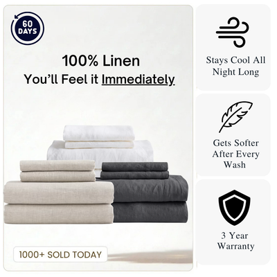 French Flax Linen Sheet Set
