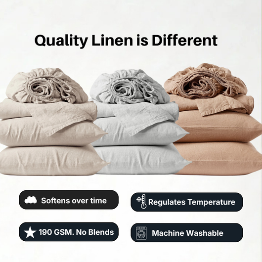 French Flax Linen Sheet Set